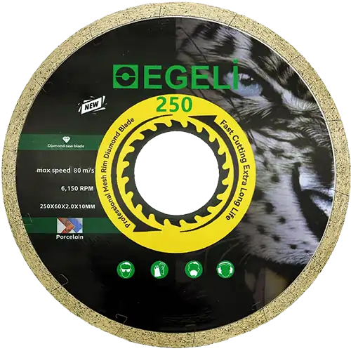 دیسک برش سرامیک مویی ایگلی سایز 250