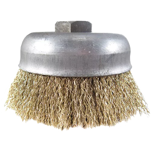 برس کاسه ای افشان کربلایی سایز 7.5 سیم طلایی