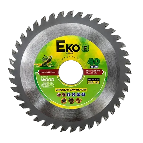 تیغه چوب بر 40 دندانه اکو سایز 115 mm