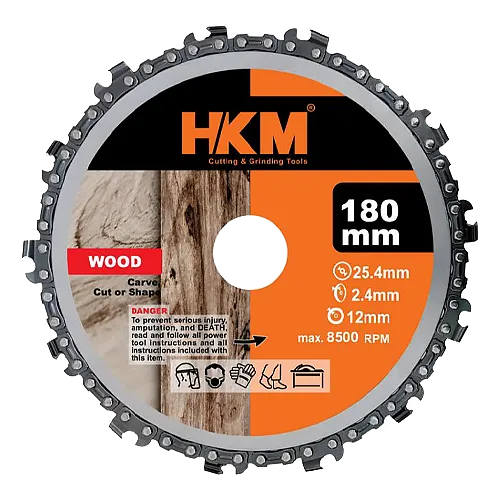 تیغه زنجیری چوب اچ کا ام سایز 180 mm