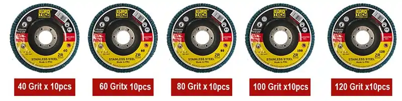 انواع گرید فلاپ دیسک مینی یوروتک سایز 115